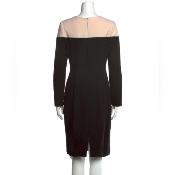 Black Halo Marla Sheath Black and Cream Cocktail Dress 6 $385 - Picture 2 of 8